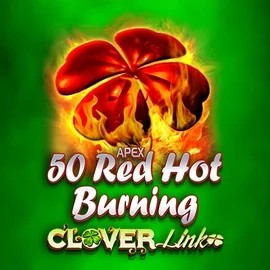 50 Red Hot Burning Clover Links casino game by Novomatic – featured logo at SlotsPalace Casino