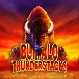 Buffalo Thunderstacks online game logo by Amatic Industries on slotspalacegreece.org