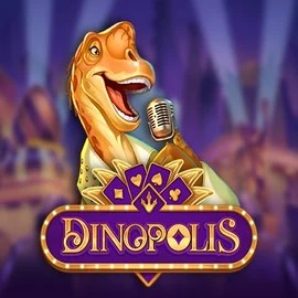 Dinopolis slot logo by Push Gaming at SlotsPalace Casino