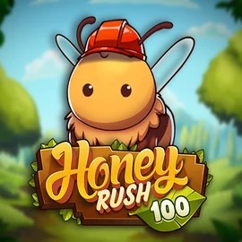 Honey Rush 100 slot logo by Play’n GO at SlotsPalace Casino