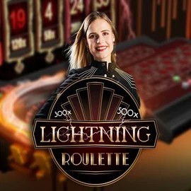 Official Live Casino logo: Lightning Roulette by Evolution at SlotsPalace Casino