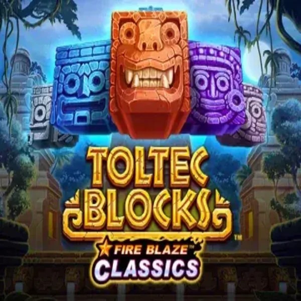 Fire Blaze: Toltec Blocks logo by Rarestone Gaming SlotsPalace Casino
